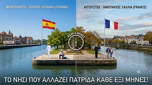 Το Νησί των Φασιανών: Μισό χρόνο υπό ισπανική διοίκηση και μισό χρόνο υπό γαλλική, σε ένα από τα πιο παράξενα γεωγραφικά παράδοξα του κόσμου Το Νησί των Φασιανών: Μισό χρόνο υπό ισπανική διοίκηση και μισό χρόνο υπό γαλλική, σε ένα από τα πιο παράξενα γεωγραφικά παράδοξα του κόσμου.
